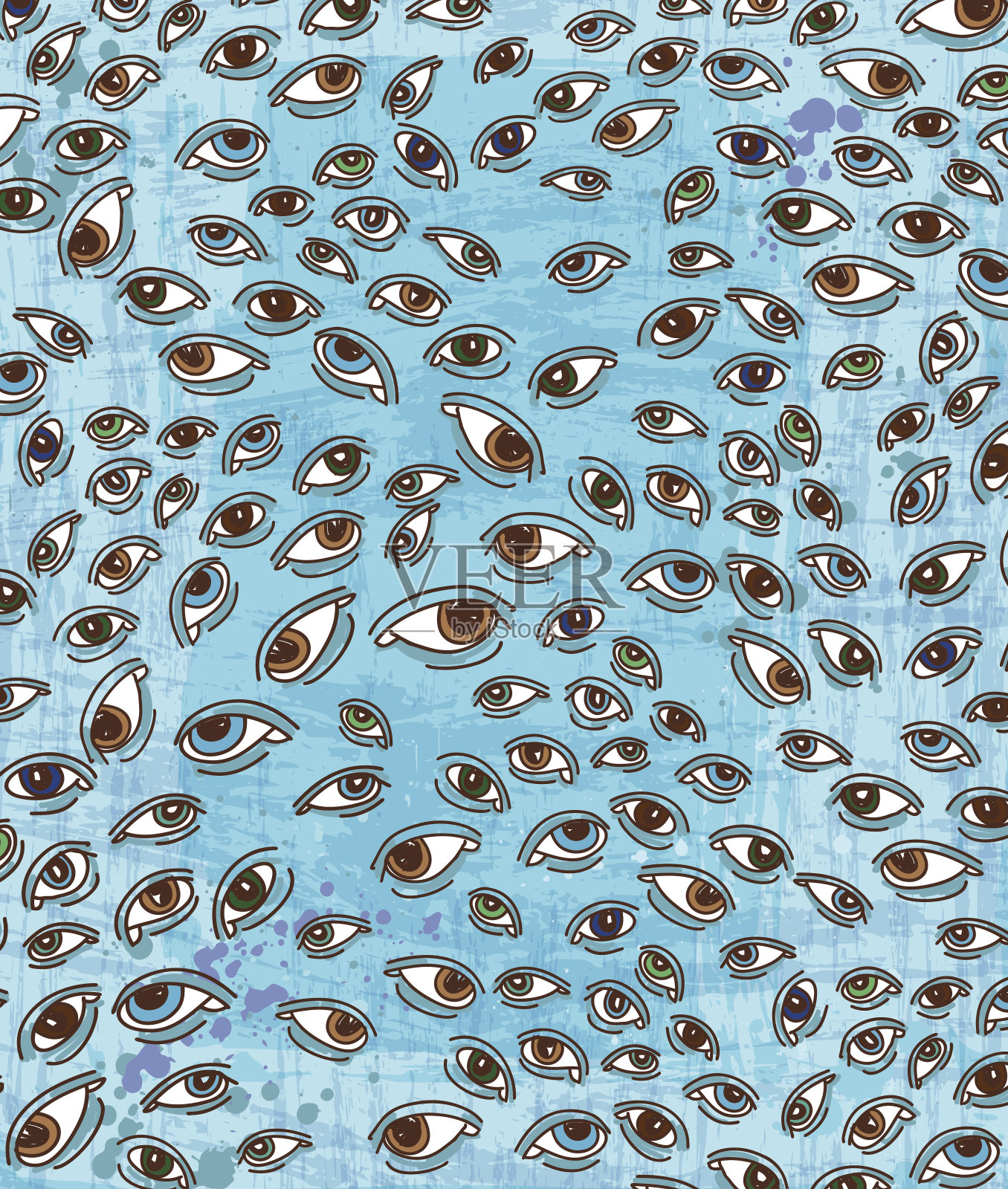 眼睛插画图片素材