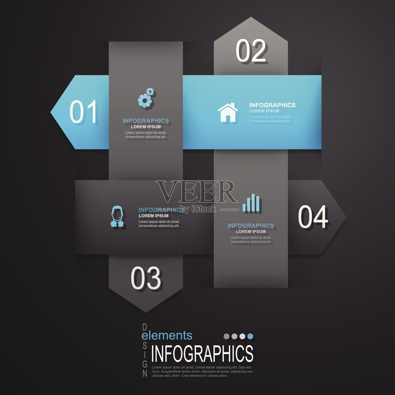 文摘信息图设计模板素材