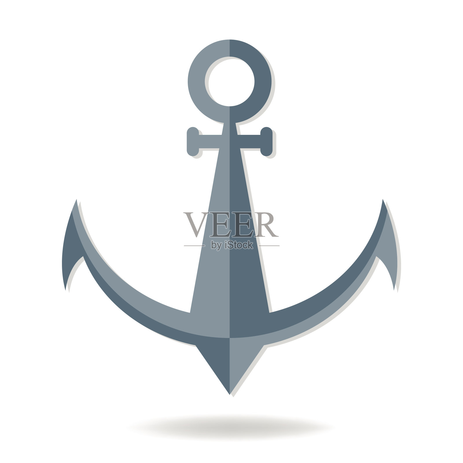 锚图标矢量插画图片素材