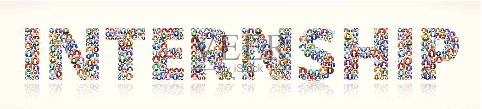 People Buttons实习插画图片素材