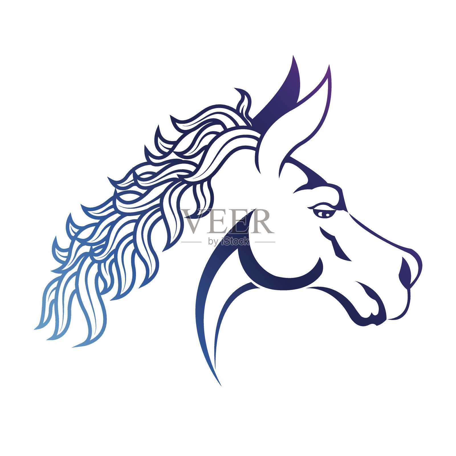 马矢量图设计元素图片