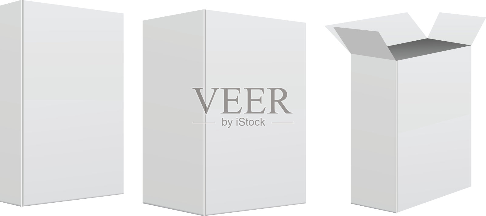 空白零售盒插画图片素材