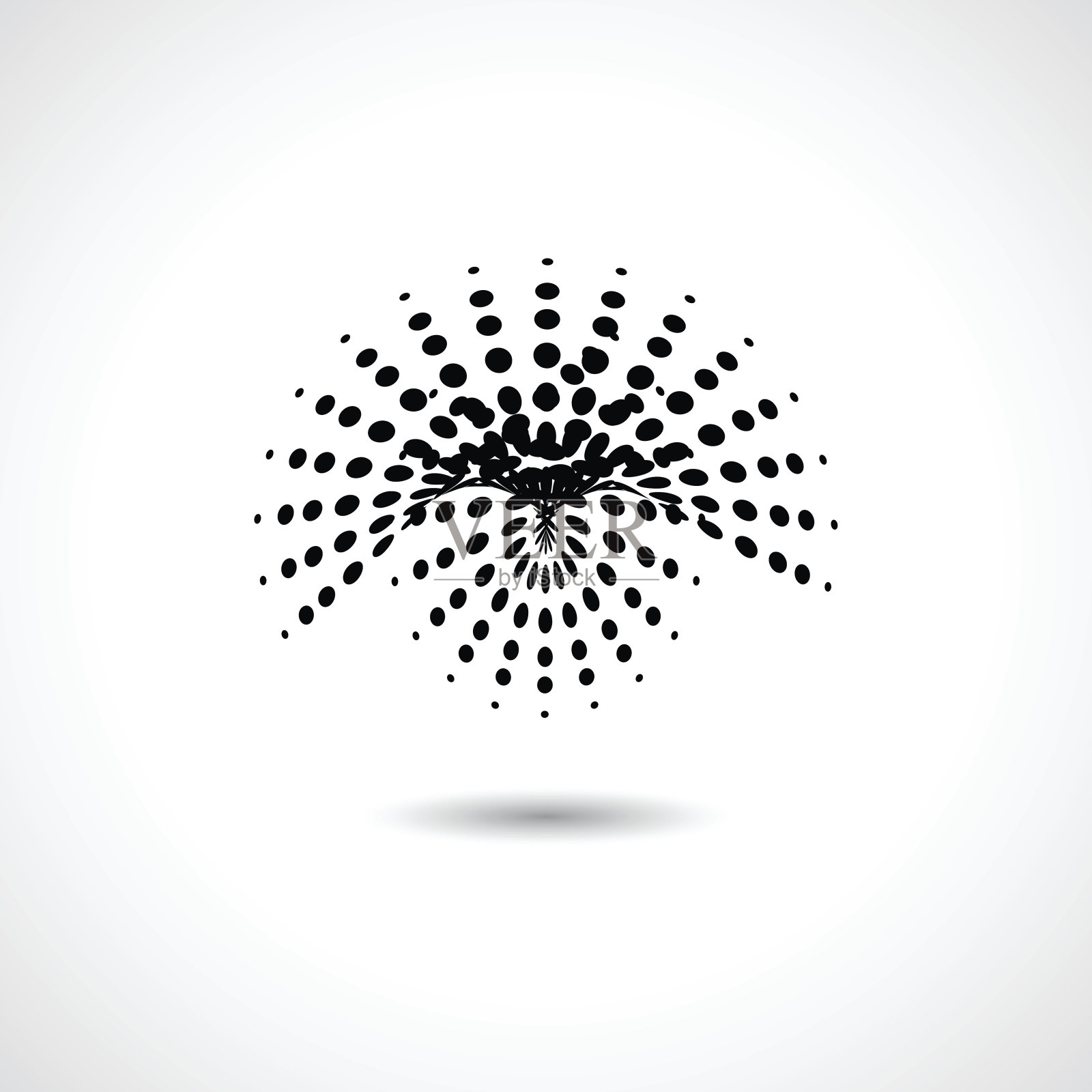 抽象黑点形状插画图片素材