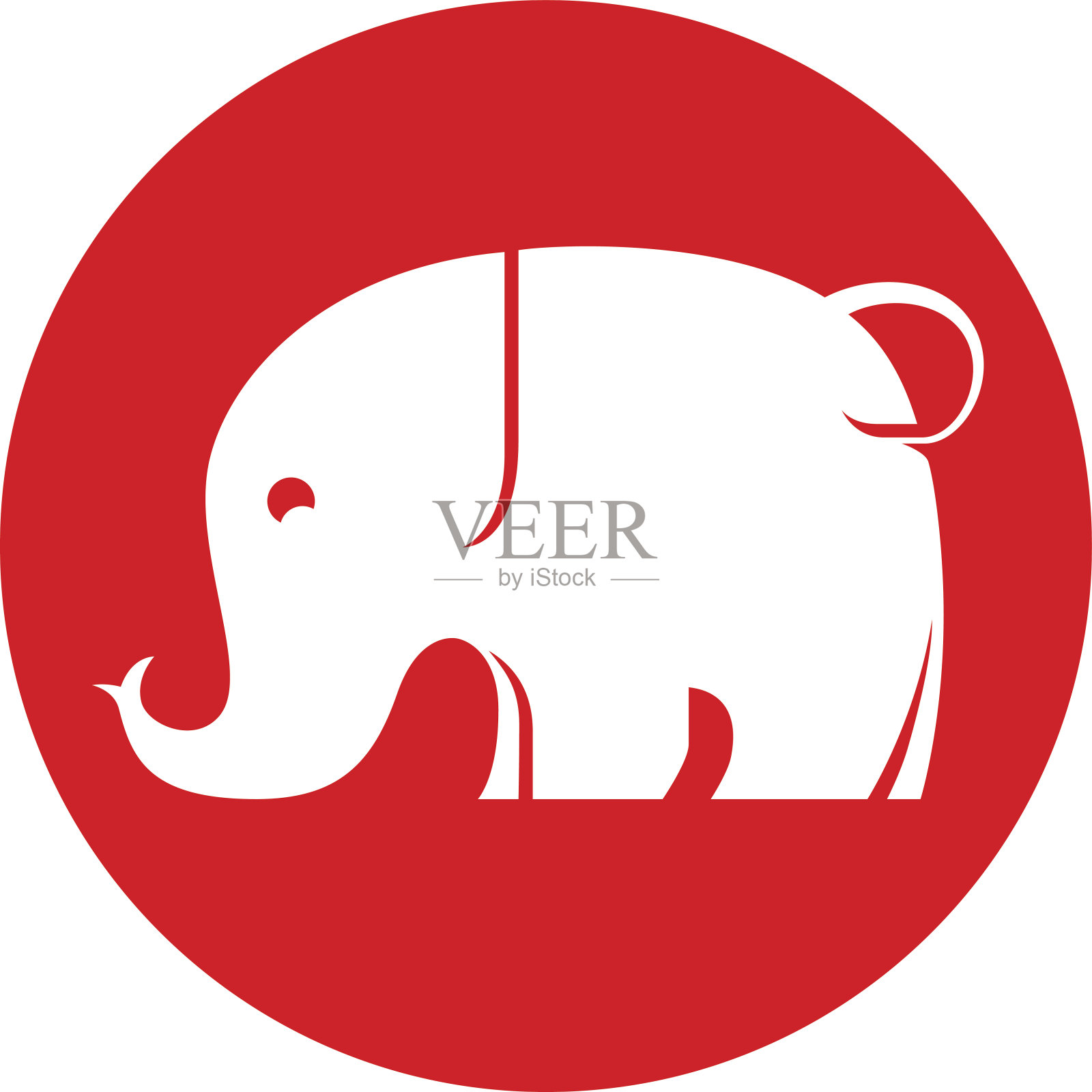 大象象征设计元素图片