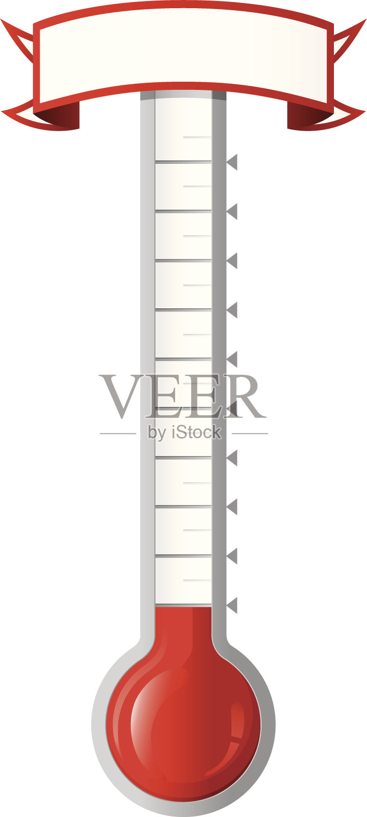 目标温度计插画图片素材