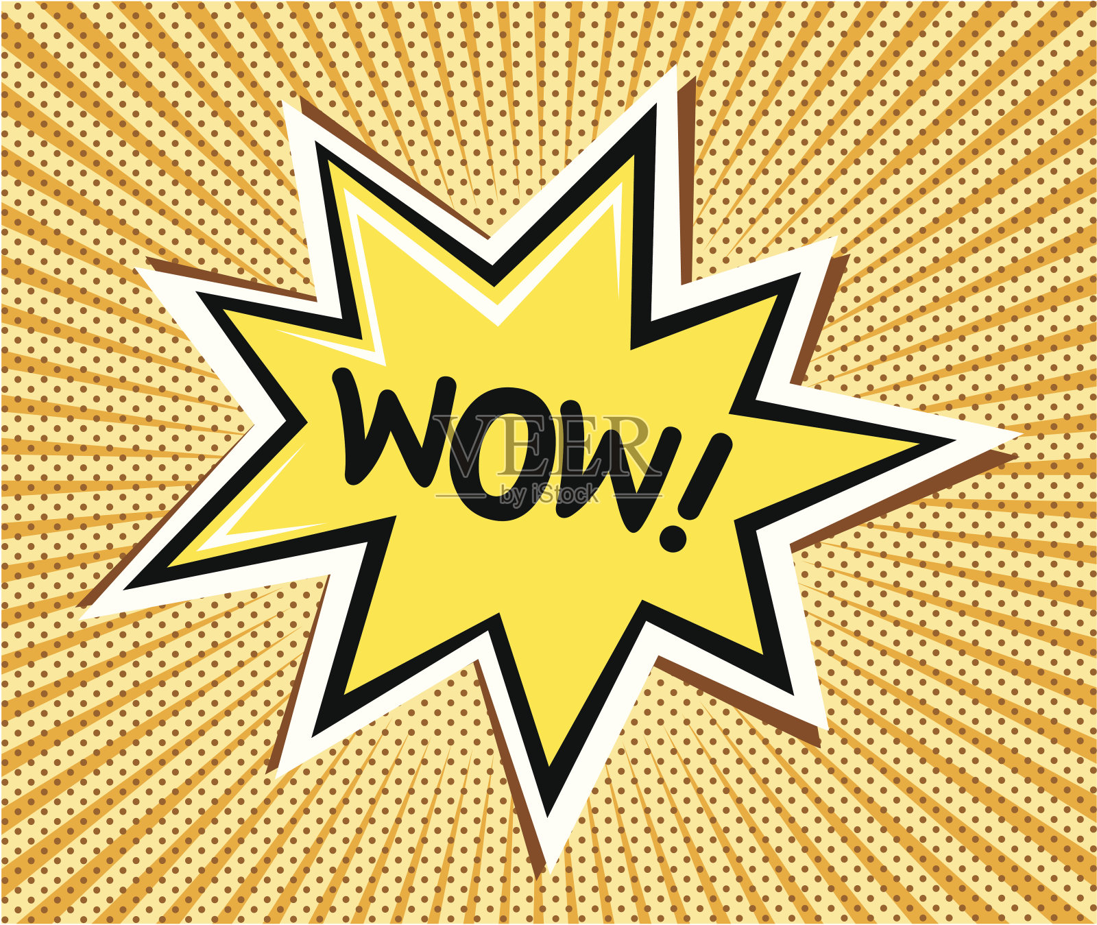 波普艺术泡泡标志设计元素图片