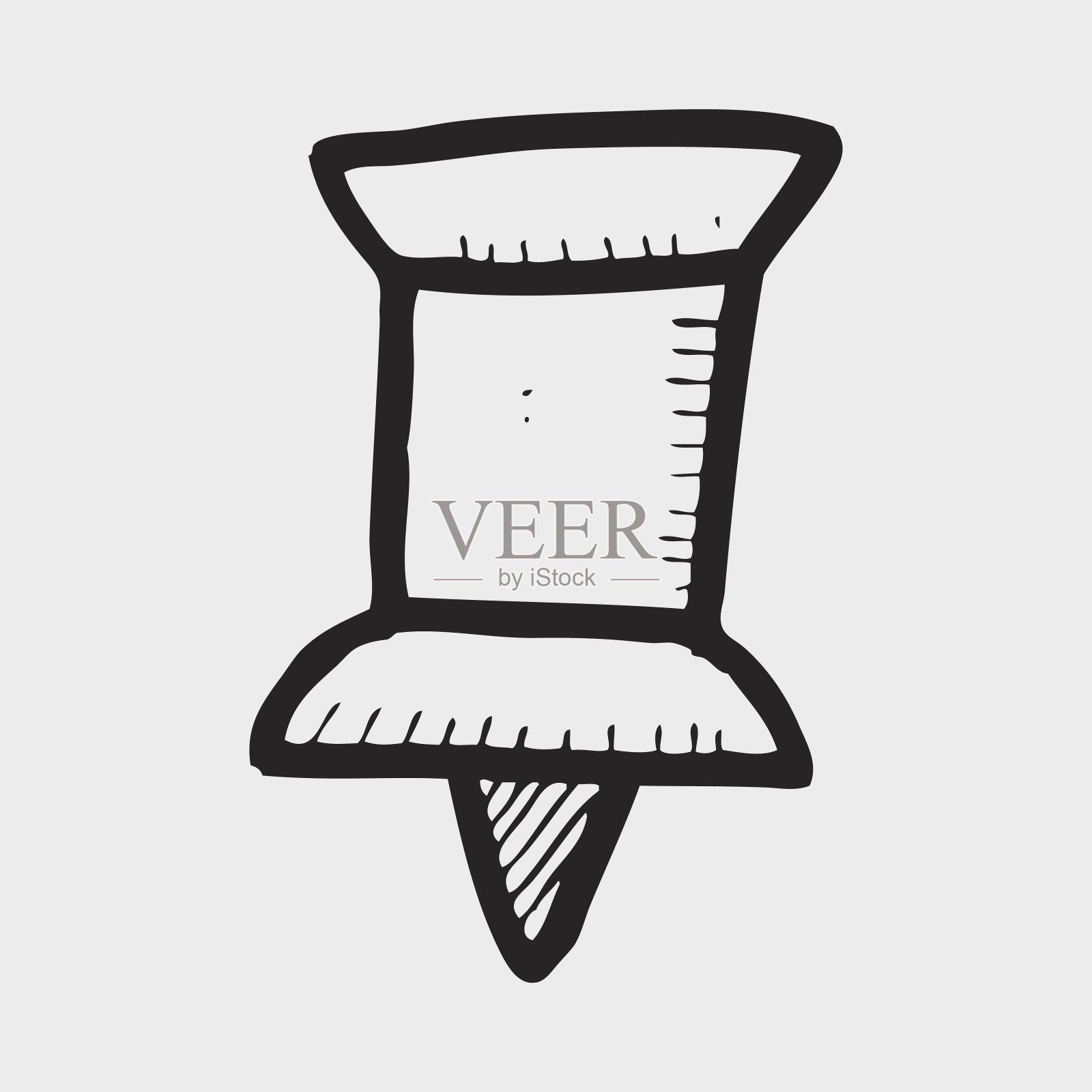 涂鸦图钉设计元素图片