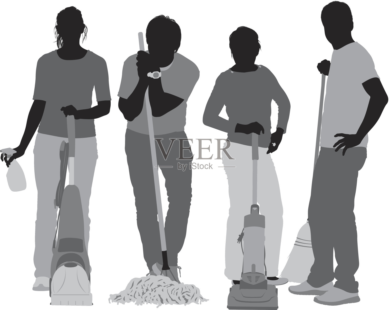 清洁工设计元素图片