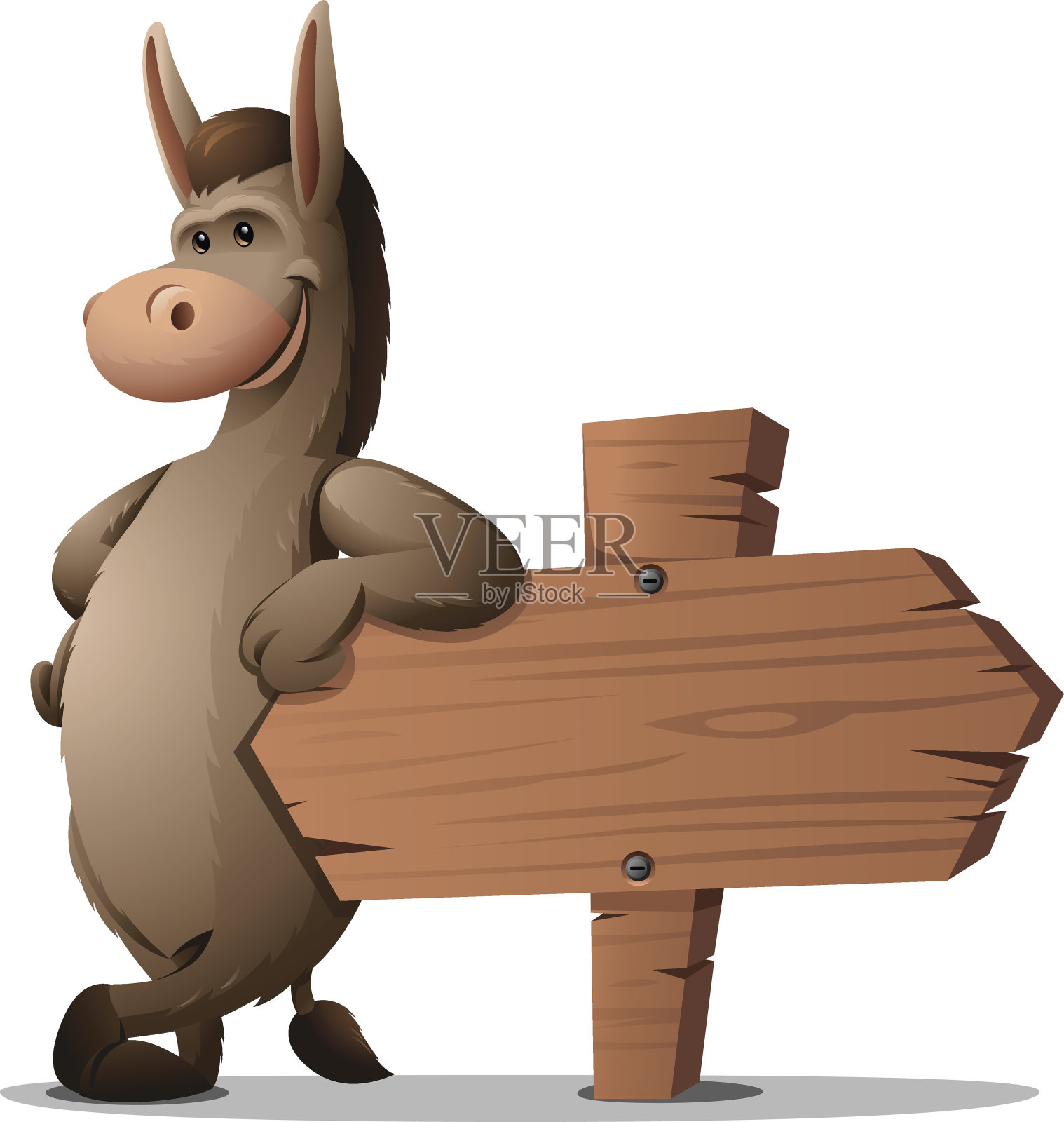 驴:靠插画图片素材