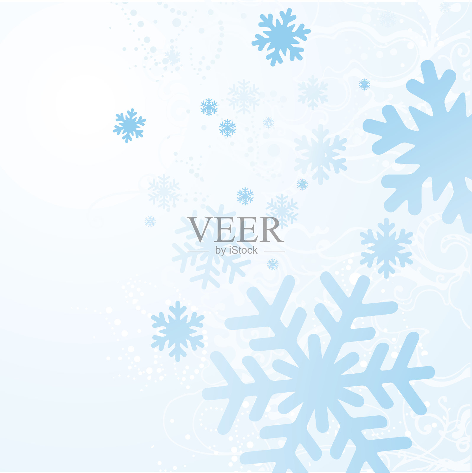 雪花背景-插图插画图片素材