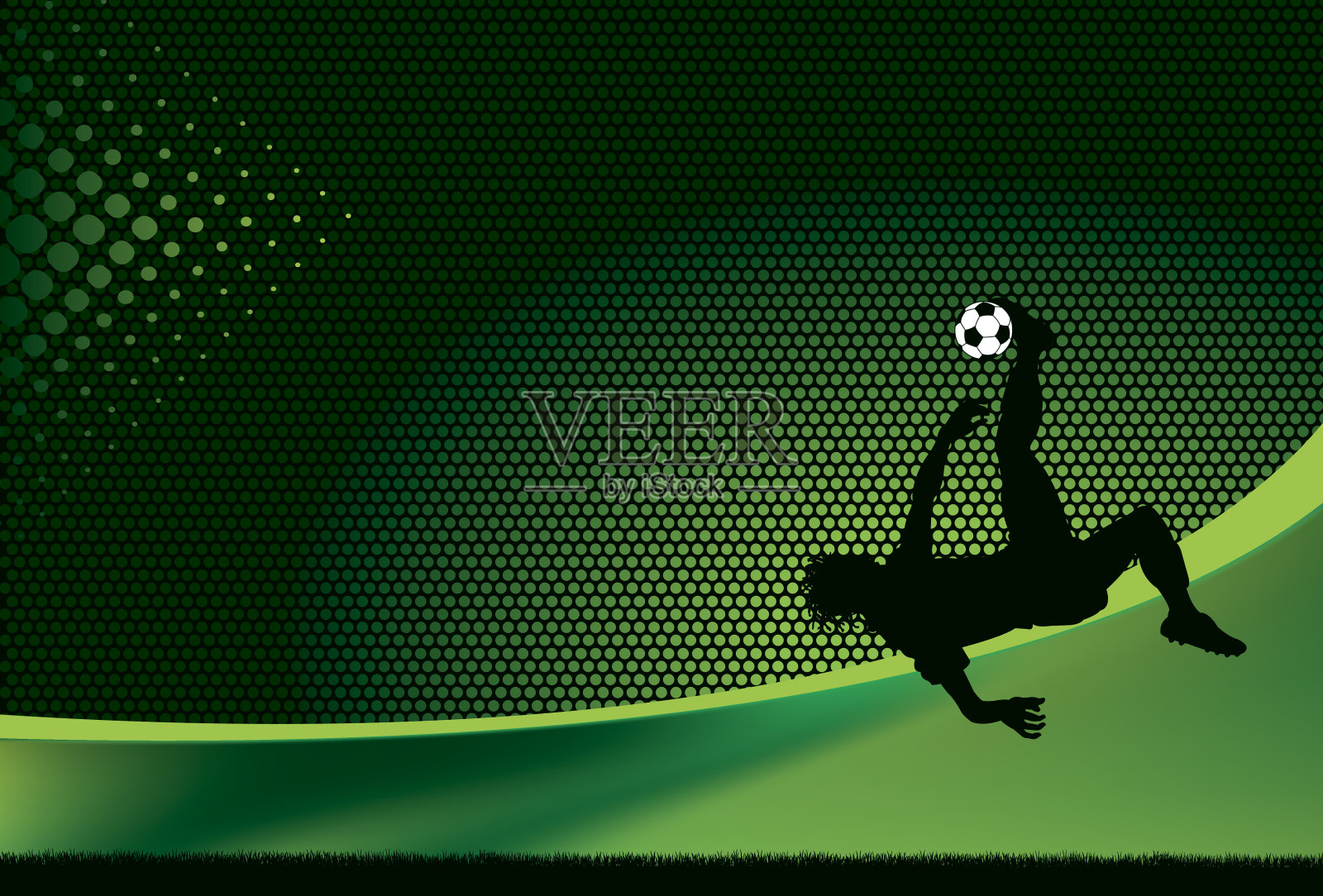 足球运动员翻转踢背景-男性插画图片素材