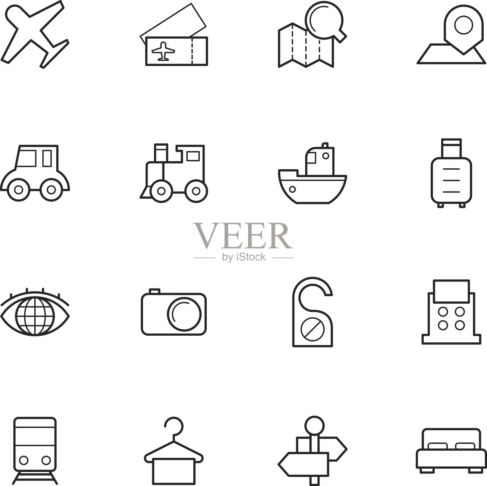 旅游的图标图标素材