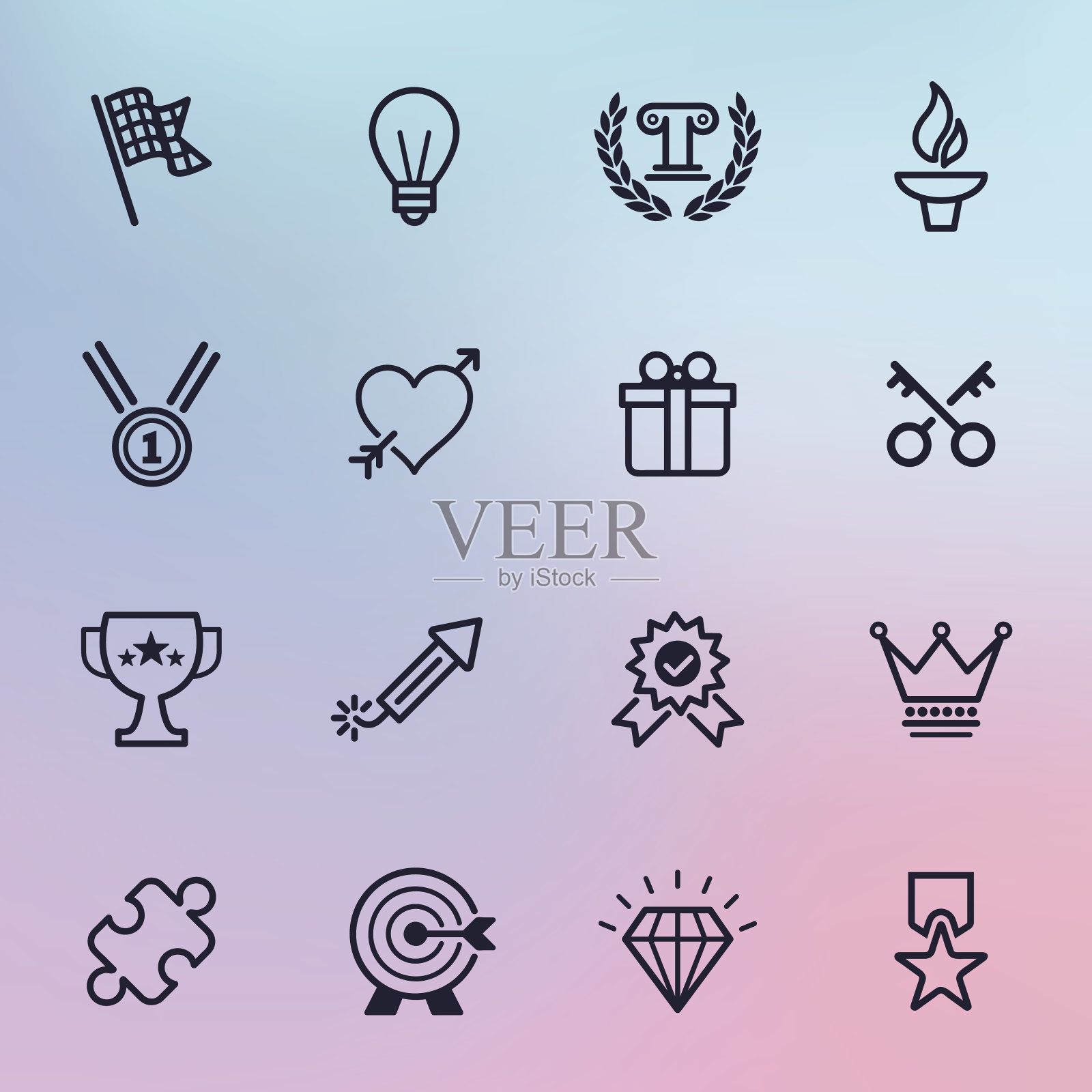 成就行图标图标素材