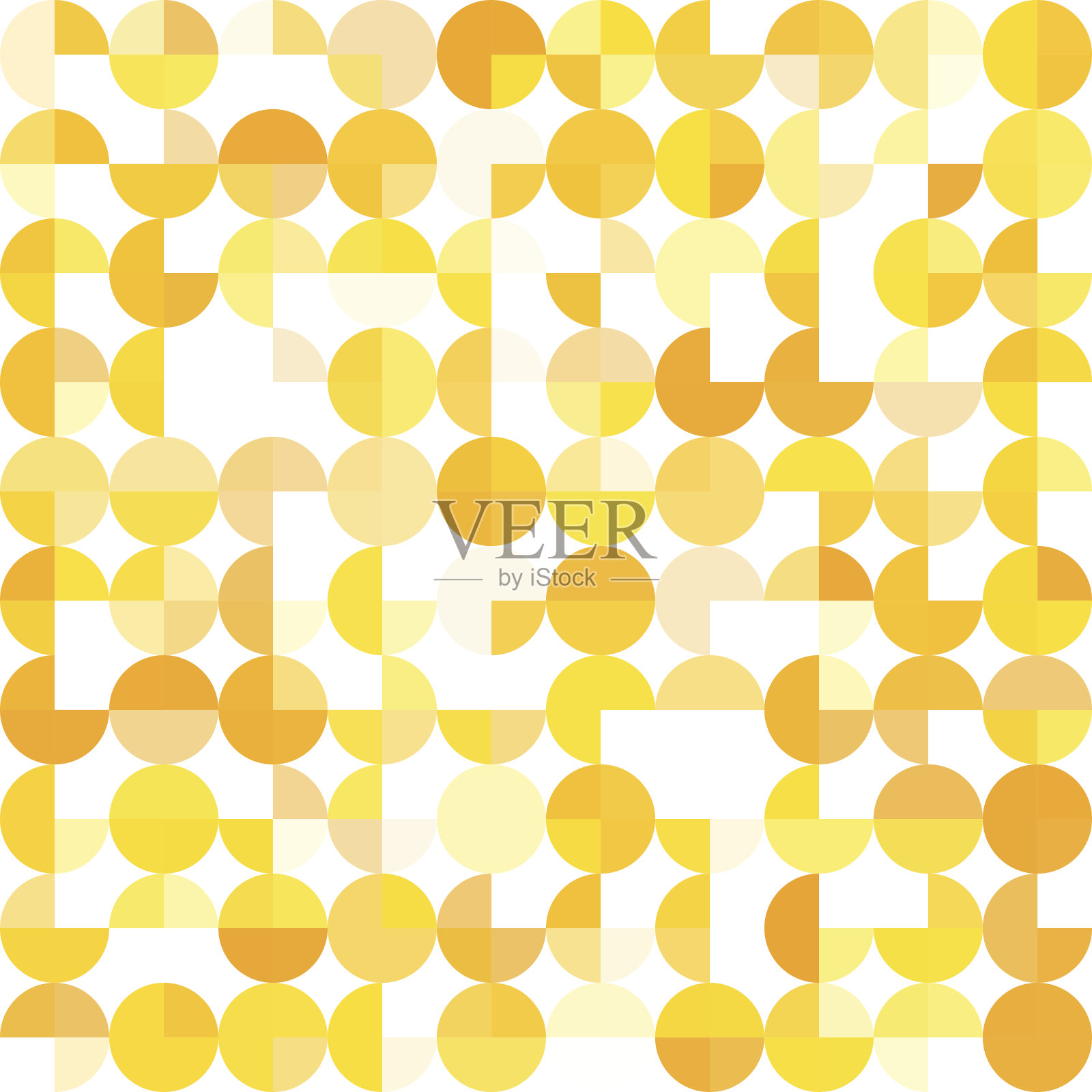 阳光几何圆饼图案广场插画图片素材