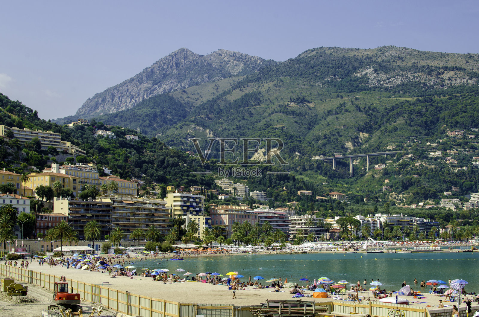 法国曼顿海滩照片摄影图片