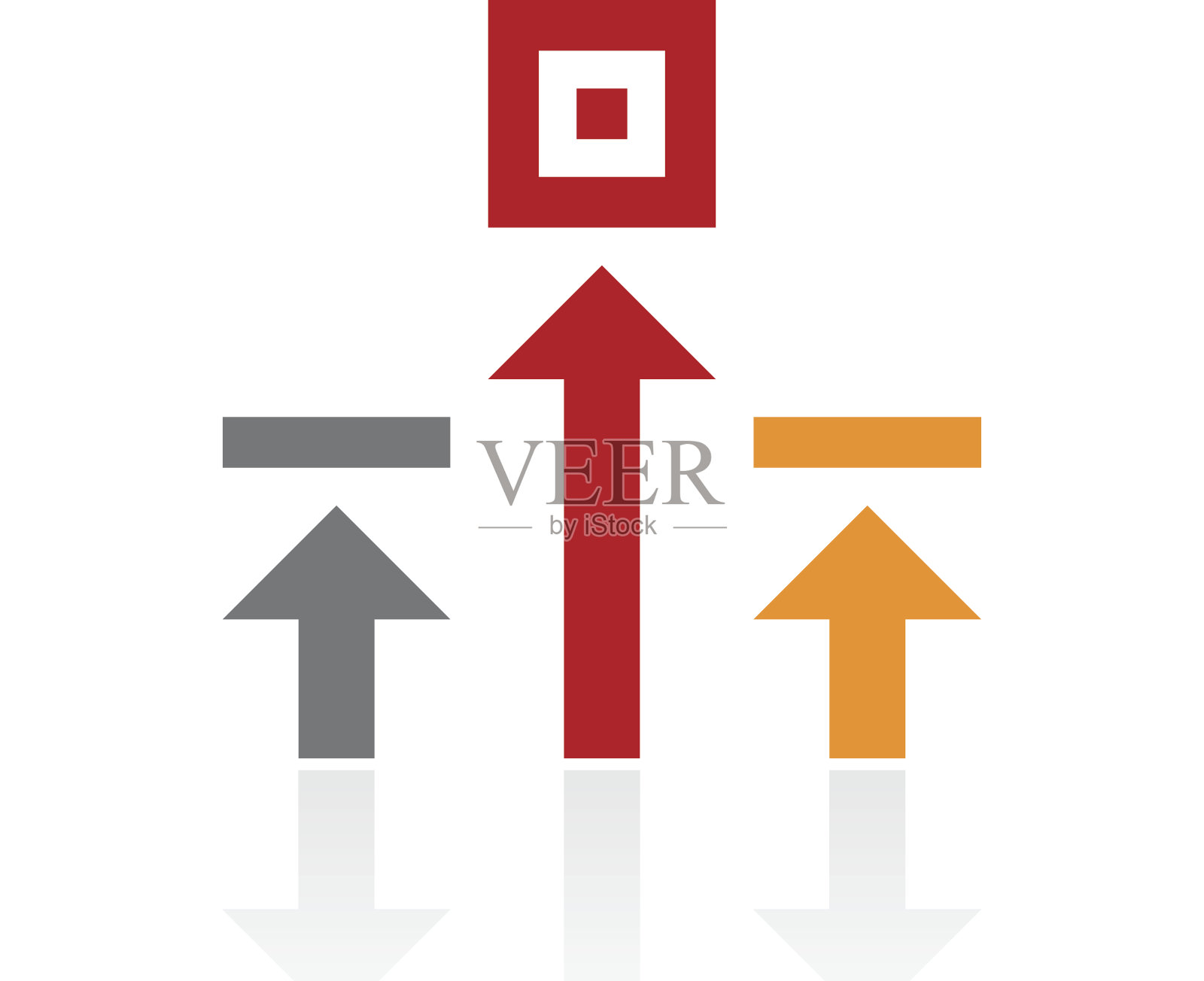 白色背景上的物流图标。图标素材