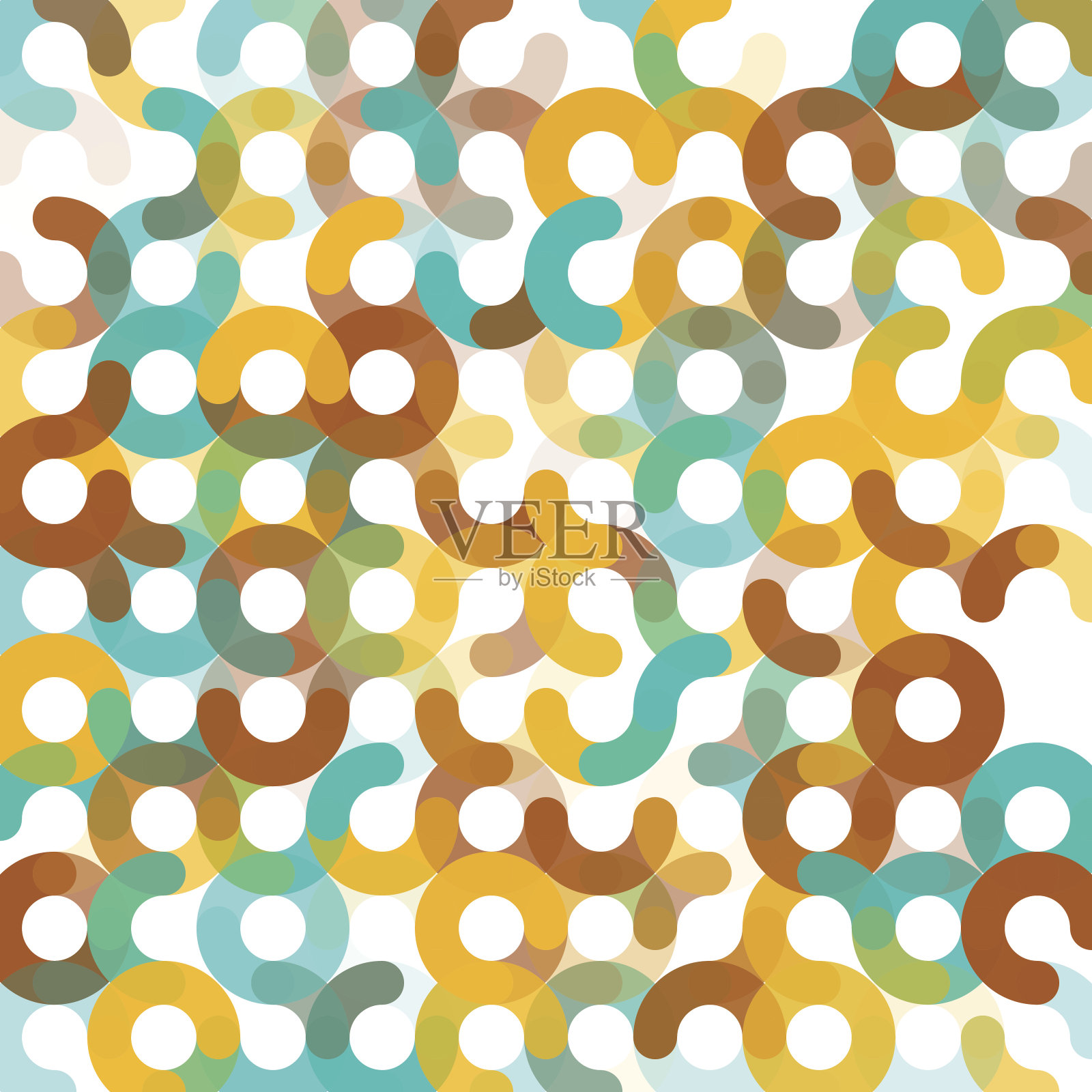 朱拉几何圆图案正方形插画图片素材