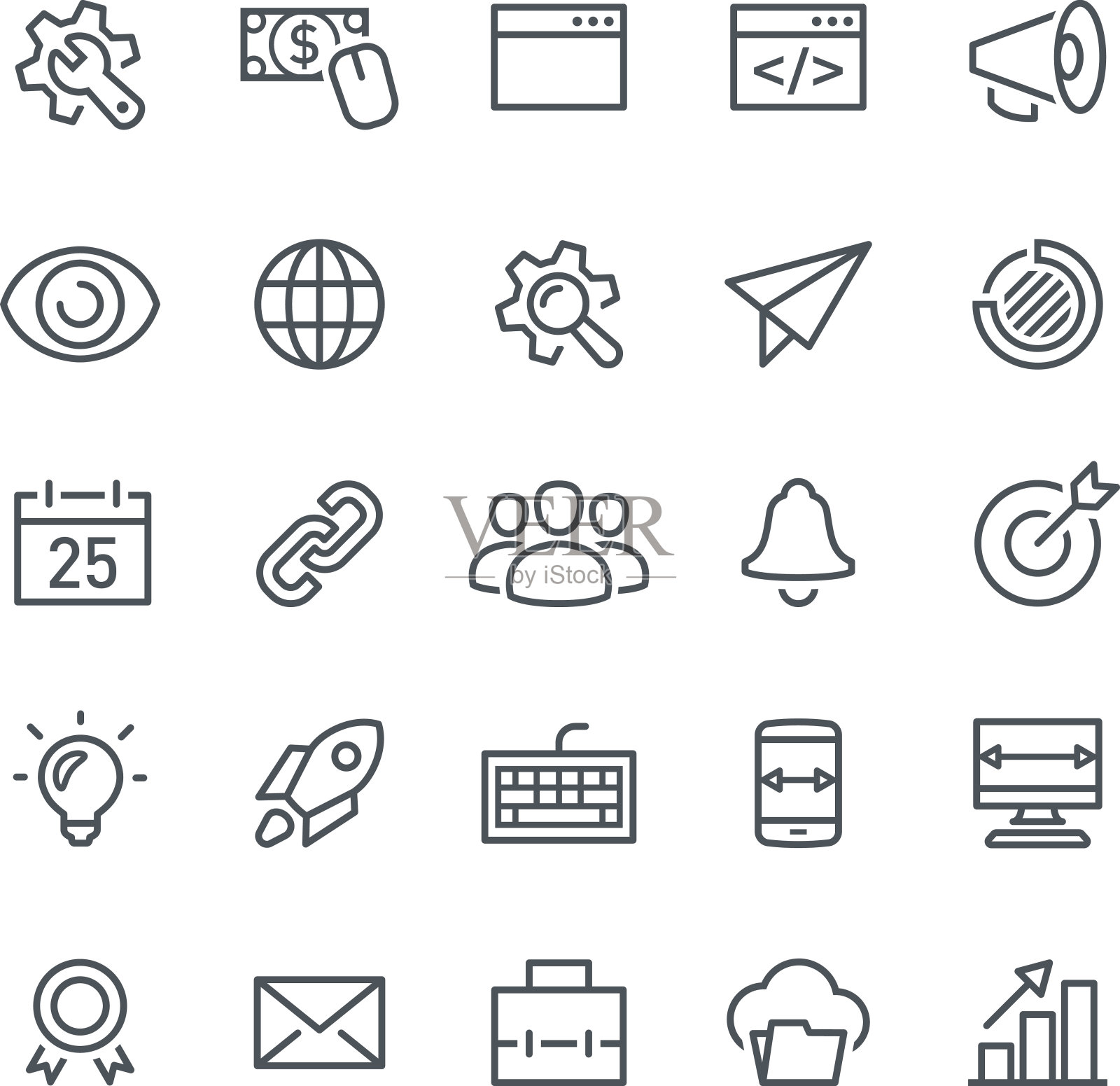 搜索引擎优化图标图标素材