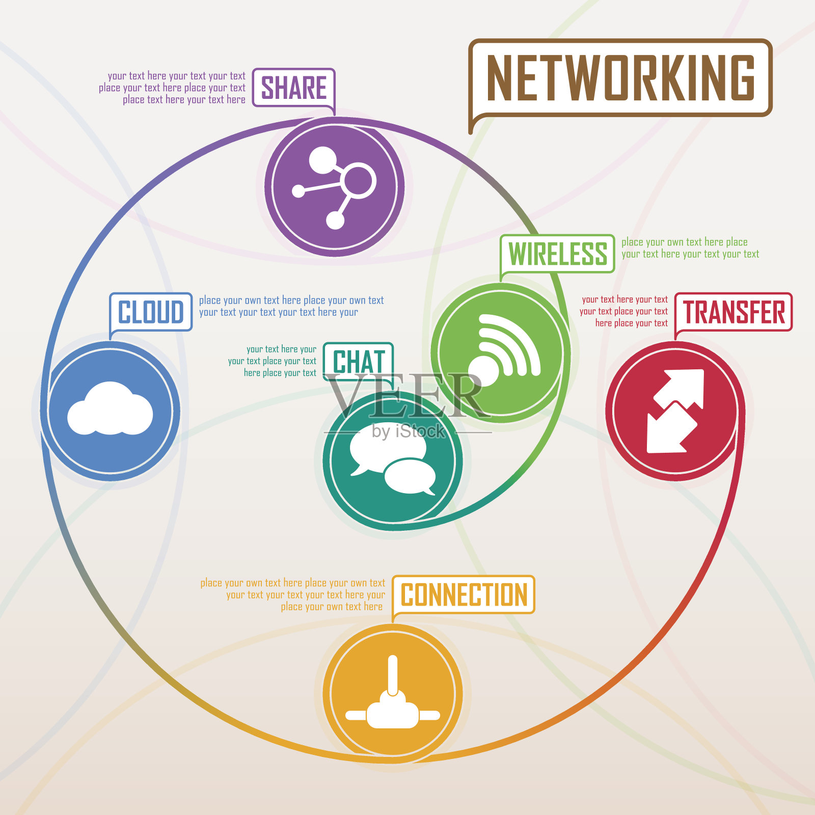 螺旋概念信息图表模板设计模板素材