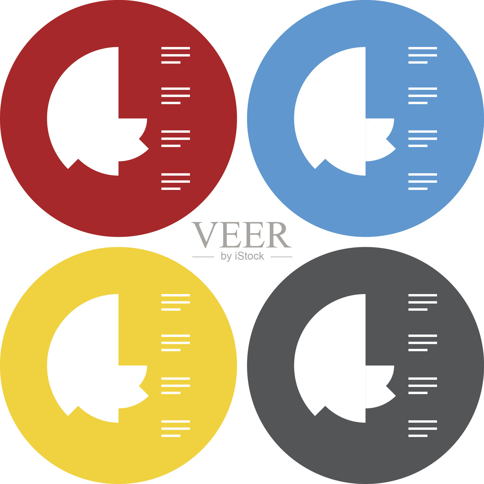 心形图表图标上的圆形按钮。图标素材