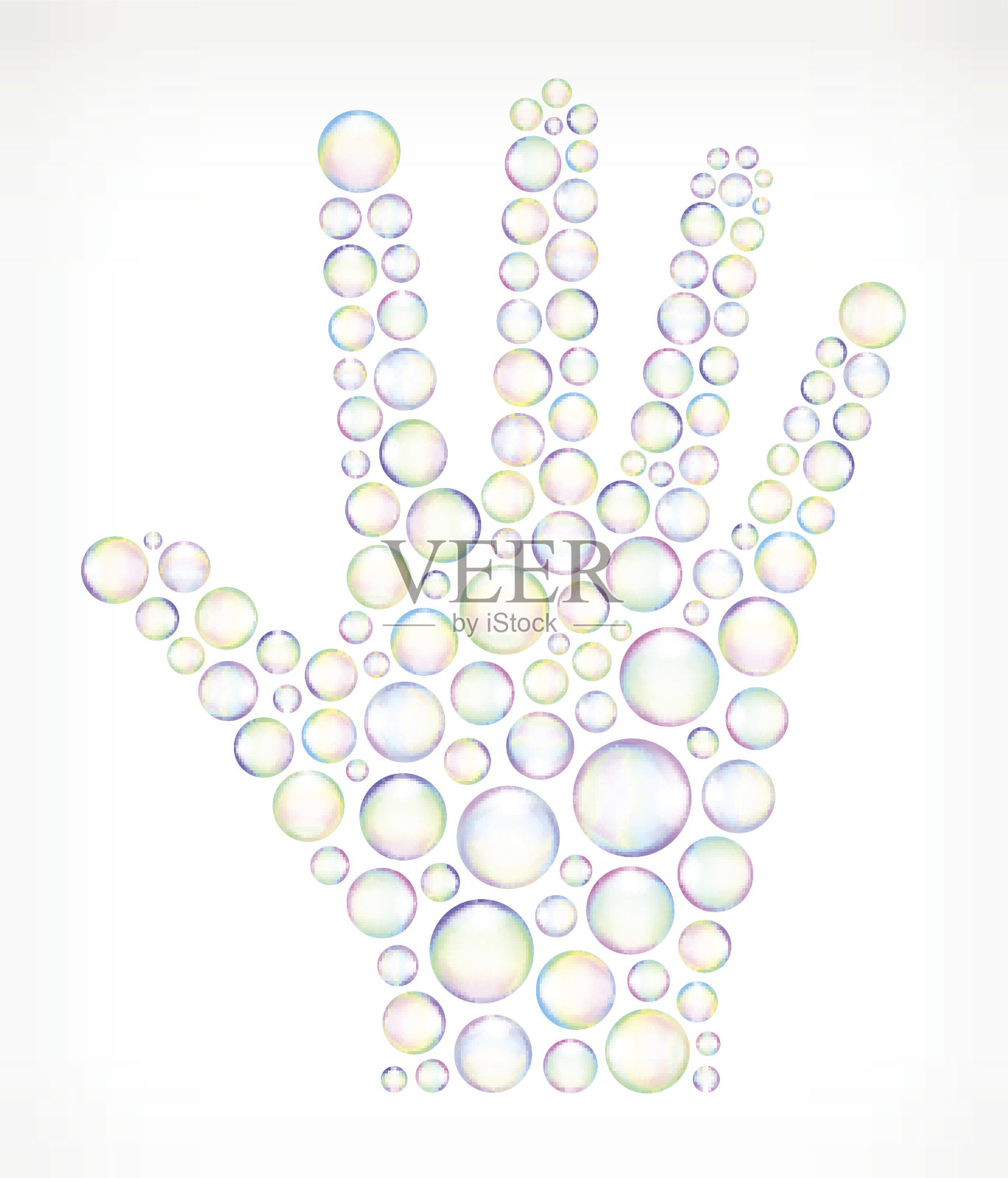 棕榈肥皂泡沫版税免费矢量图标集插画图片素材