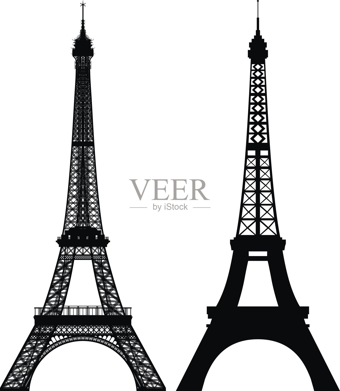 埃菲尔铁塔设计元素图片