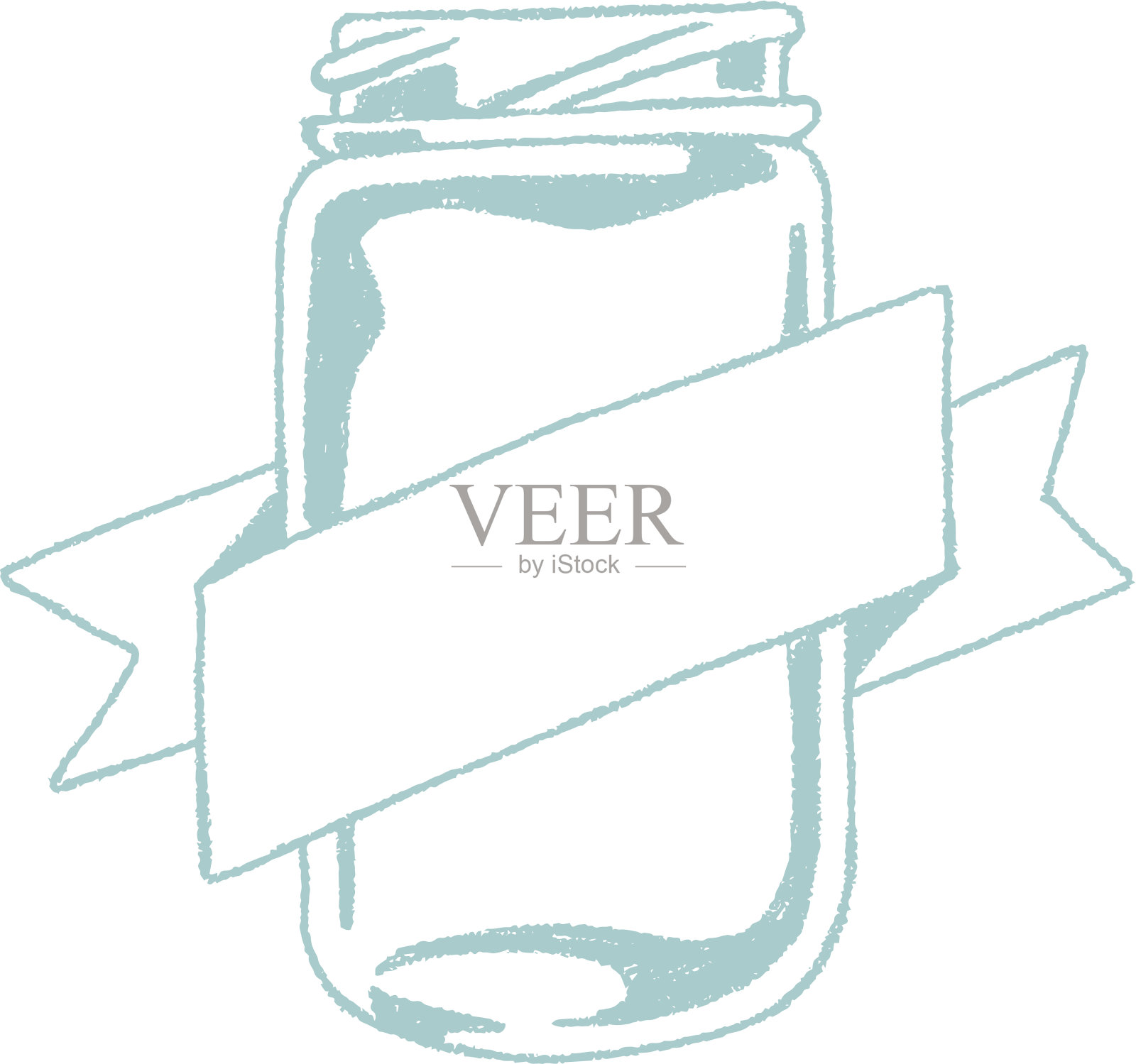 可爱的梅森罐设计元素图片