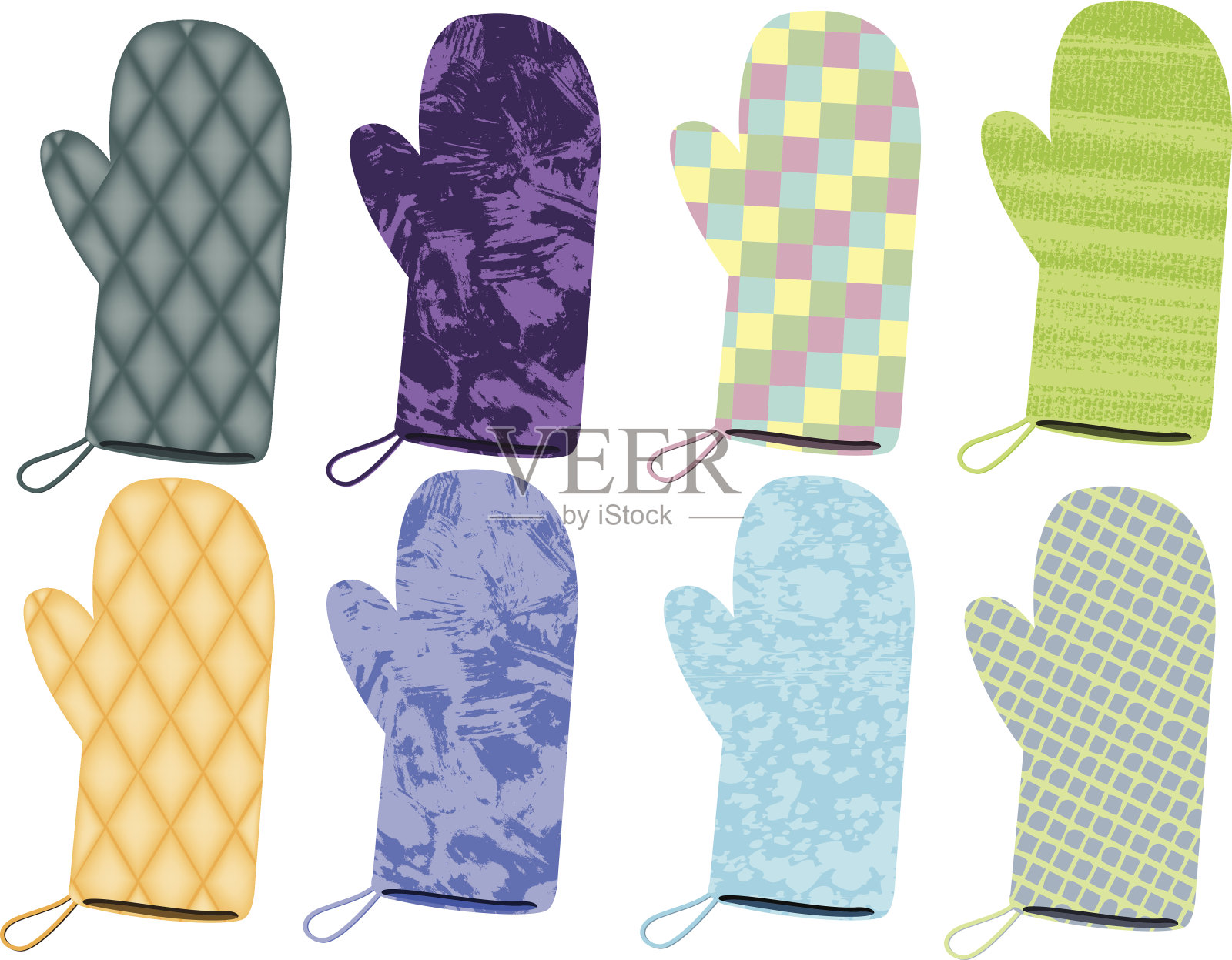 烤箱手套设计元素图片