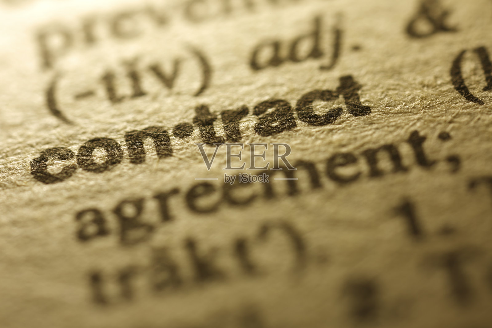 字典系列-合约照片摄影图片