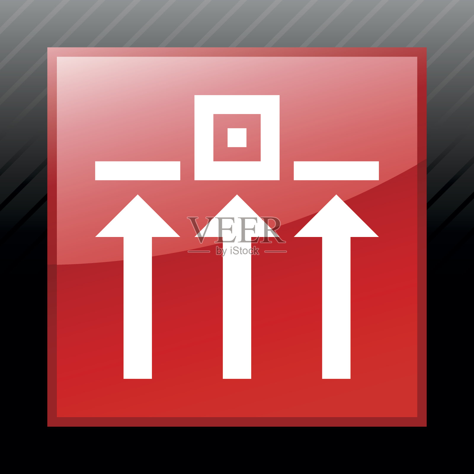 物流图标上的一个方形按钮。图标素材