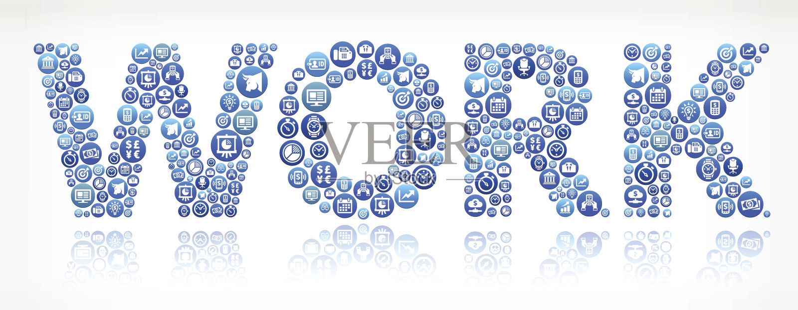 工作业务和财务矢量按钮背景插画图片素材