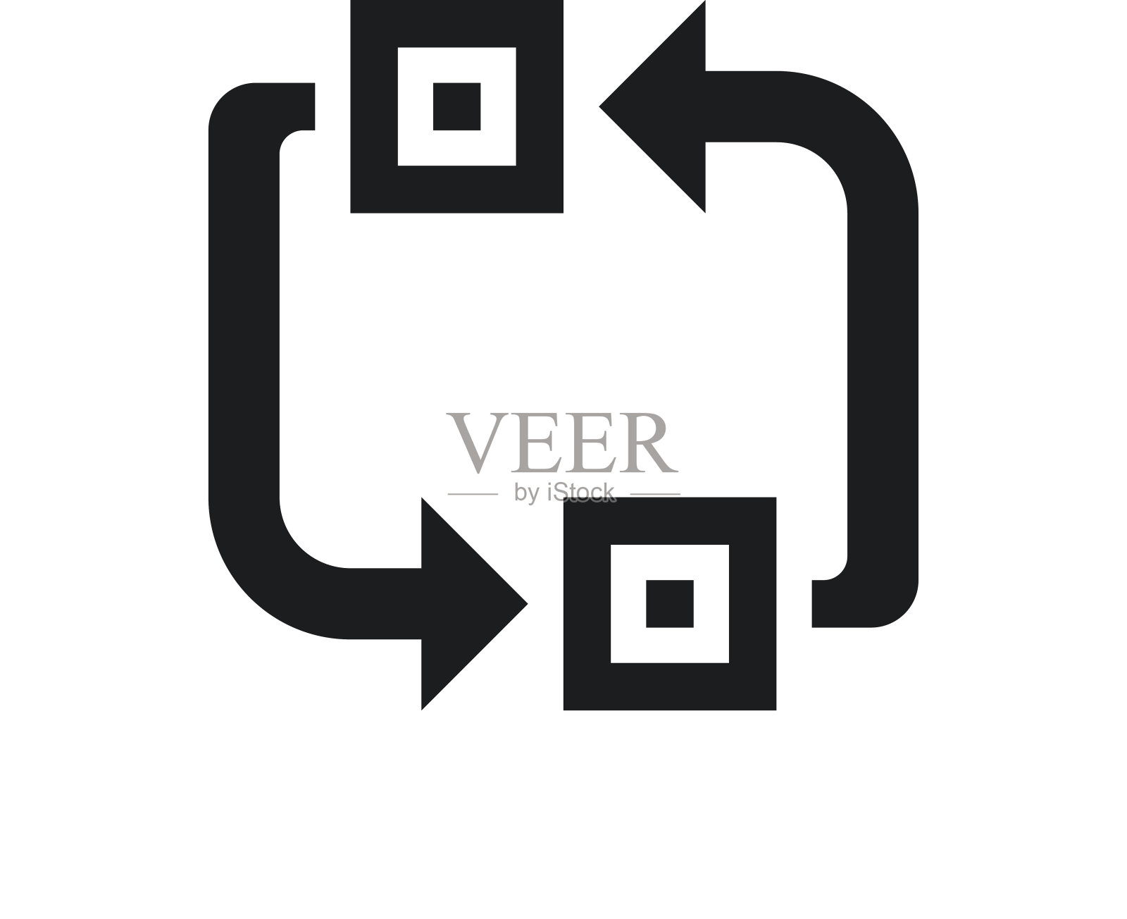 传送带图标上的白色背景。图标素材