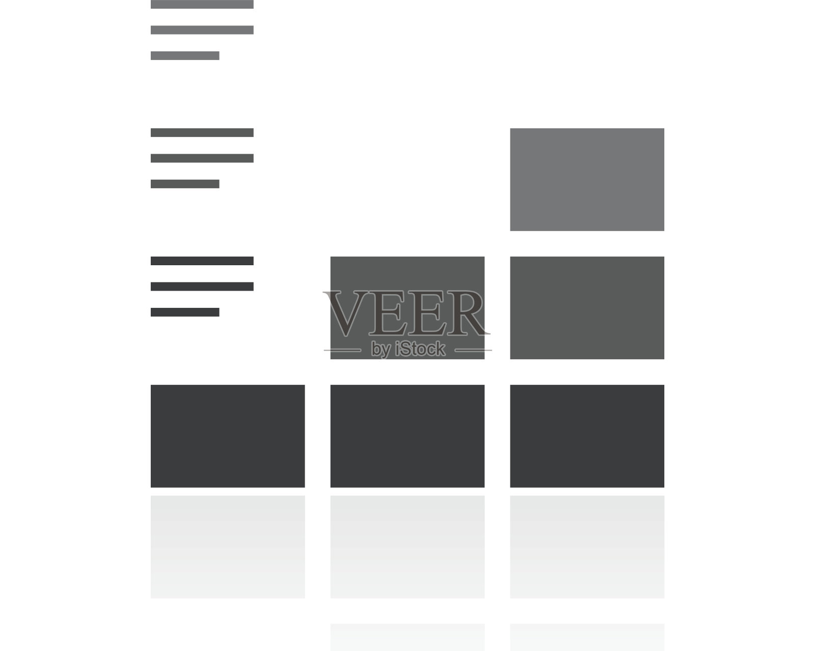 条形图图标上的白色背景。插画图片素材