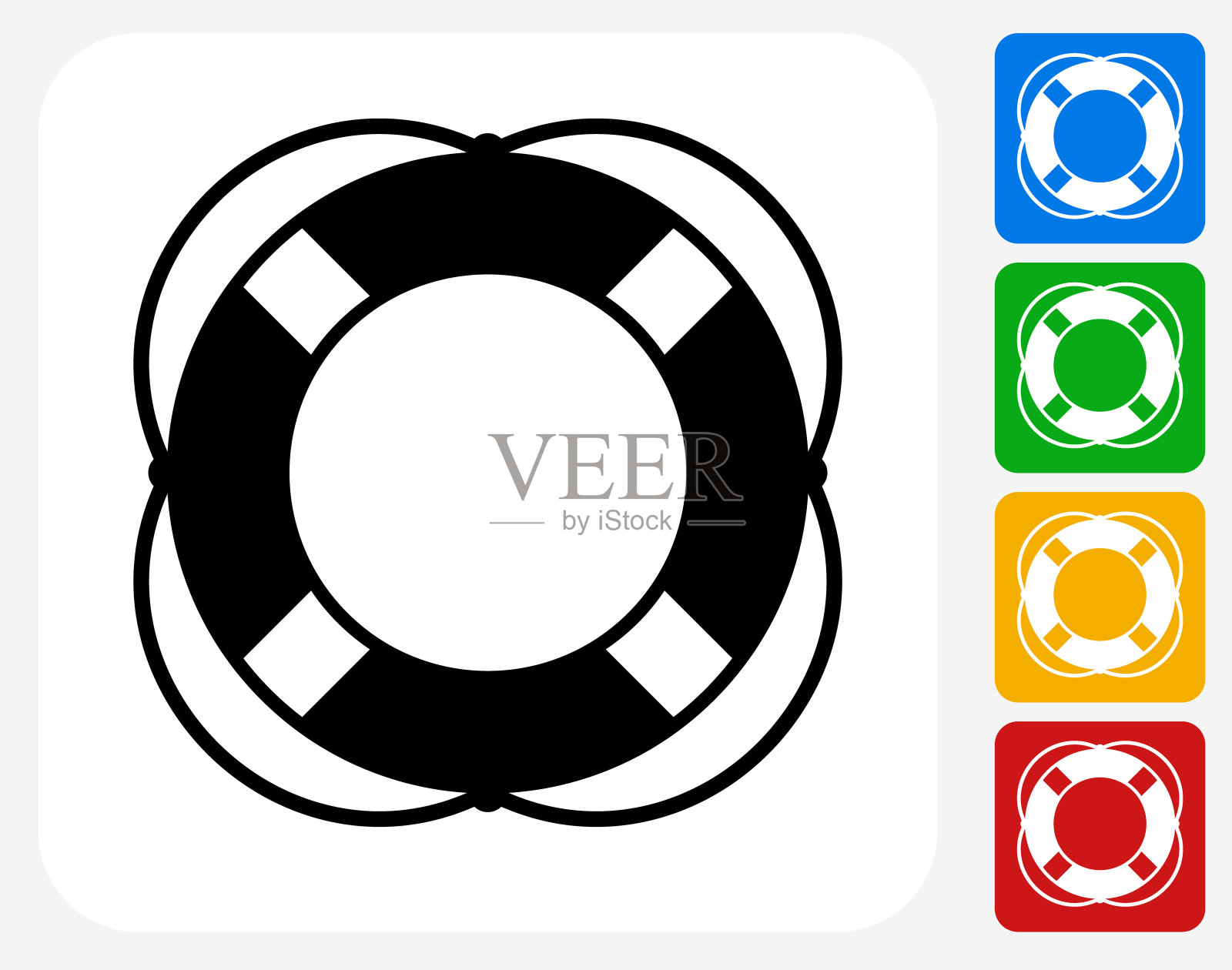 生命拯救图标平面图形设计插画图片素材