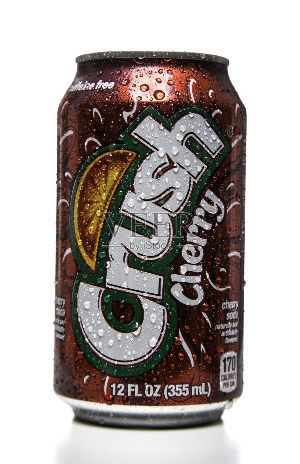 碎樱桃汽水罐照片摄影图片