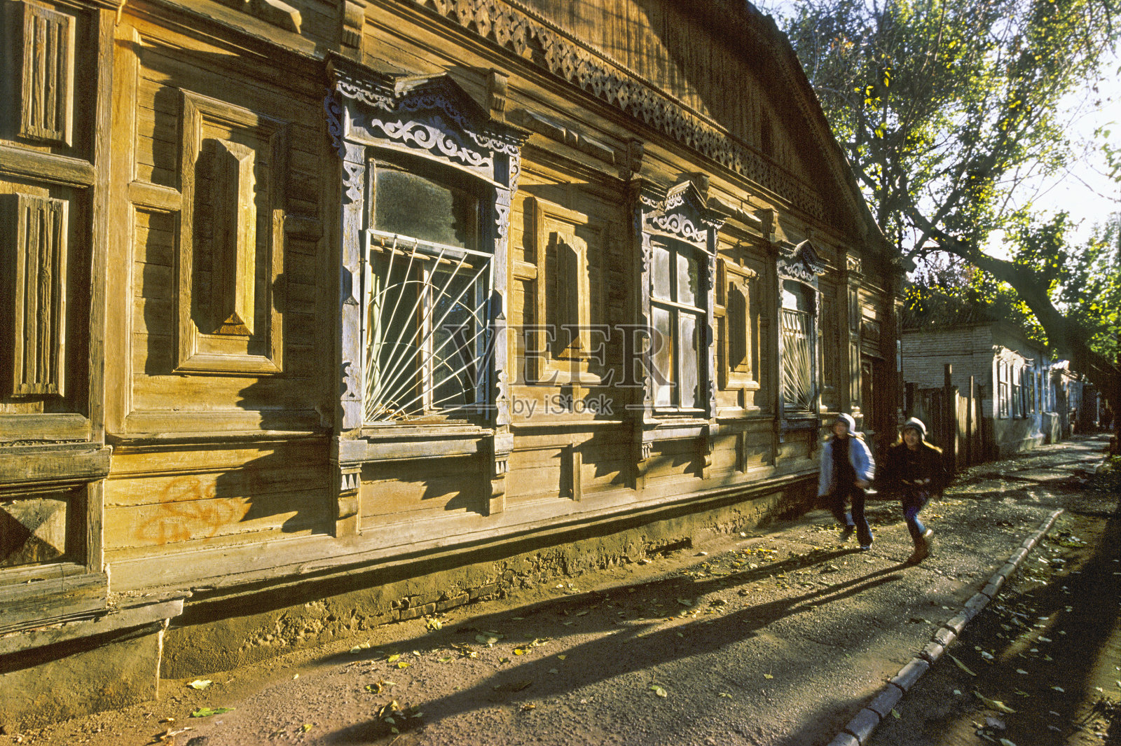 俄罗斯老木屋照片摄影图片