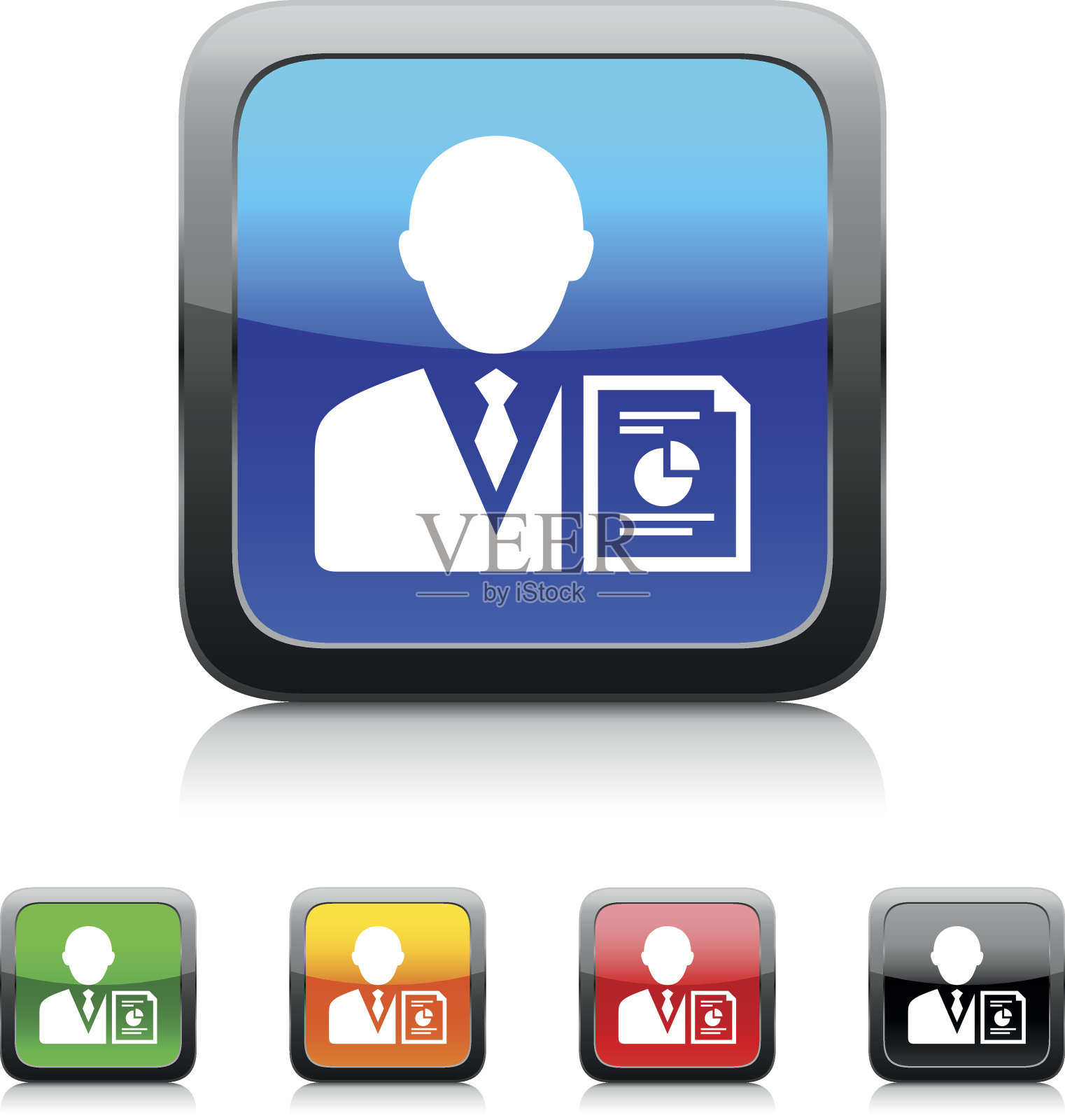 商人图标上的颜色按钮。图标素材