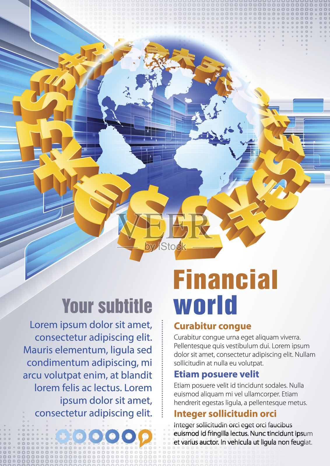 金融世界插画图片素材