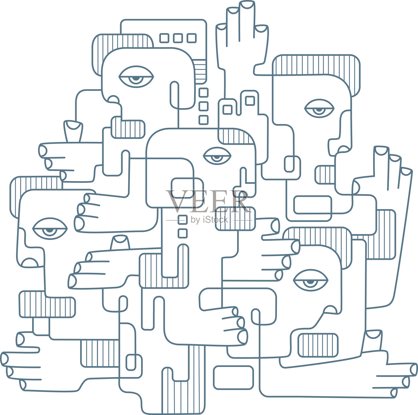 所有的方式插画图片素材