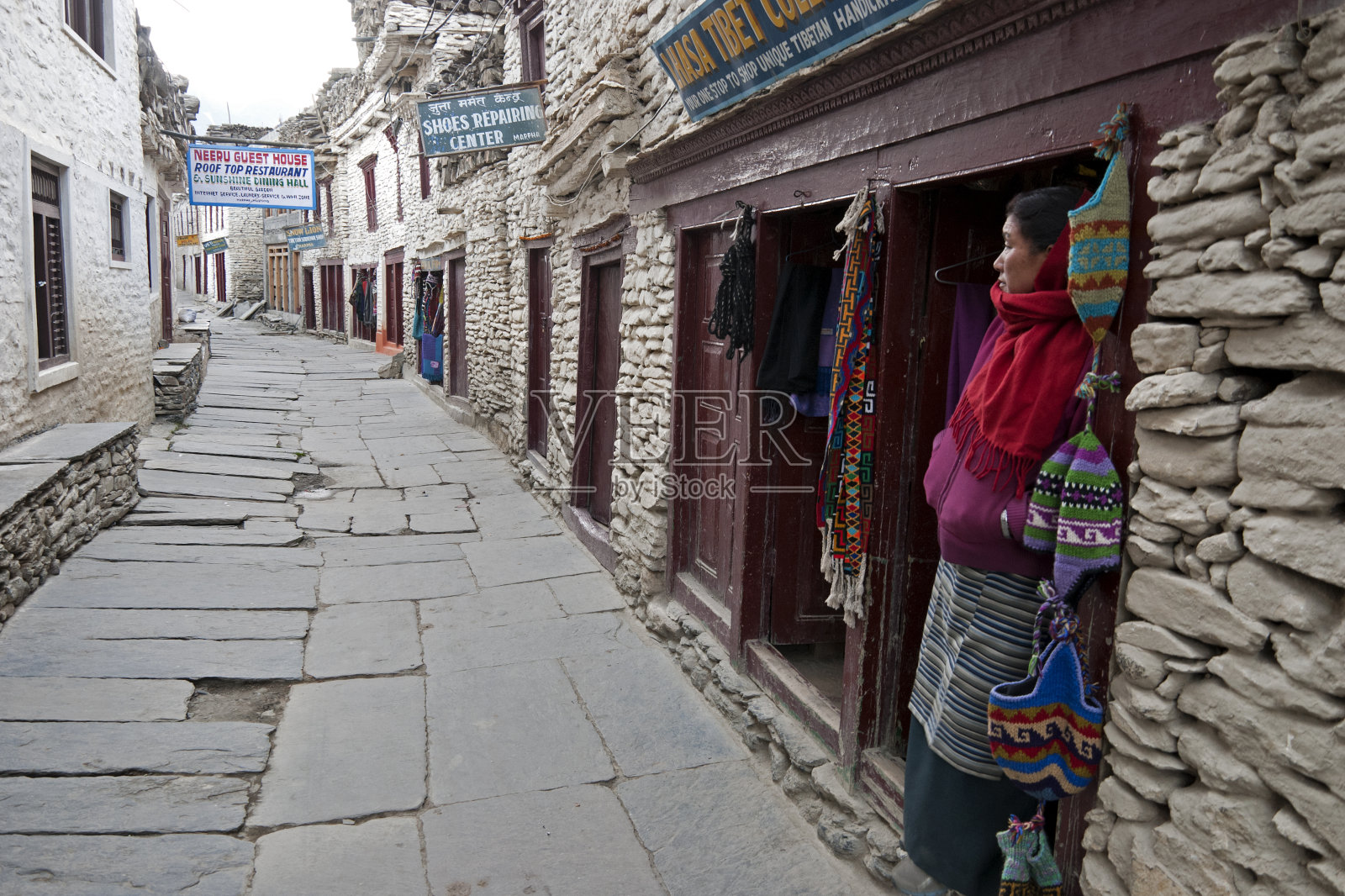 玛法的窄路照片摄影图片