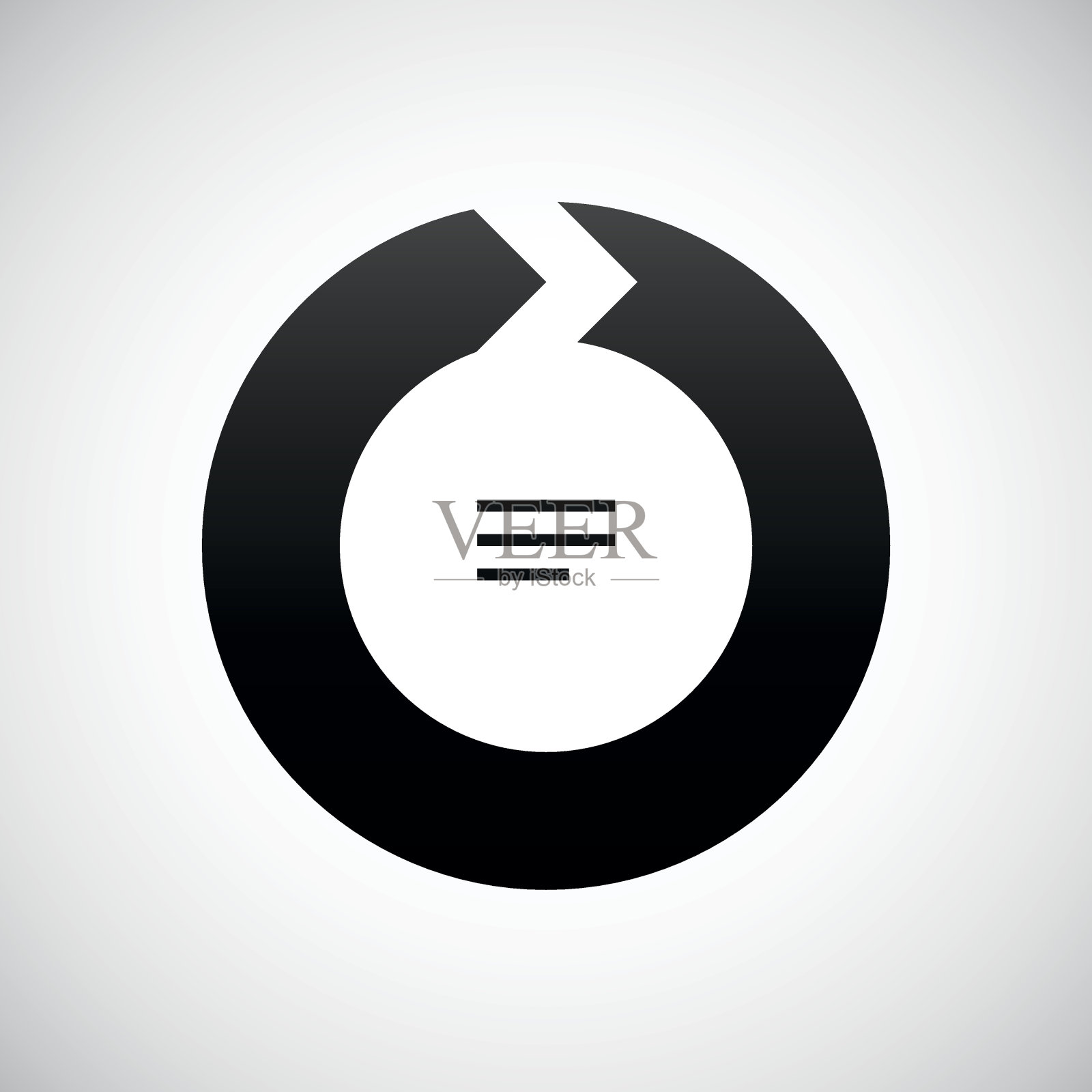 雪佛龙图表图标上的白色背景。图标素材