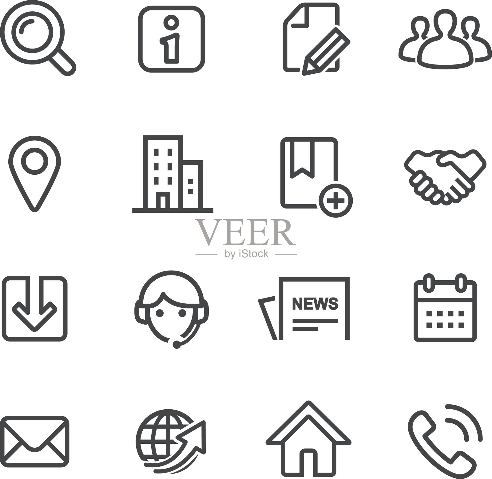 网站图标-线系列图标素材