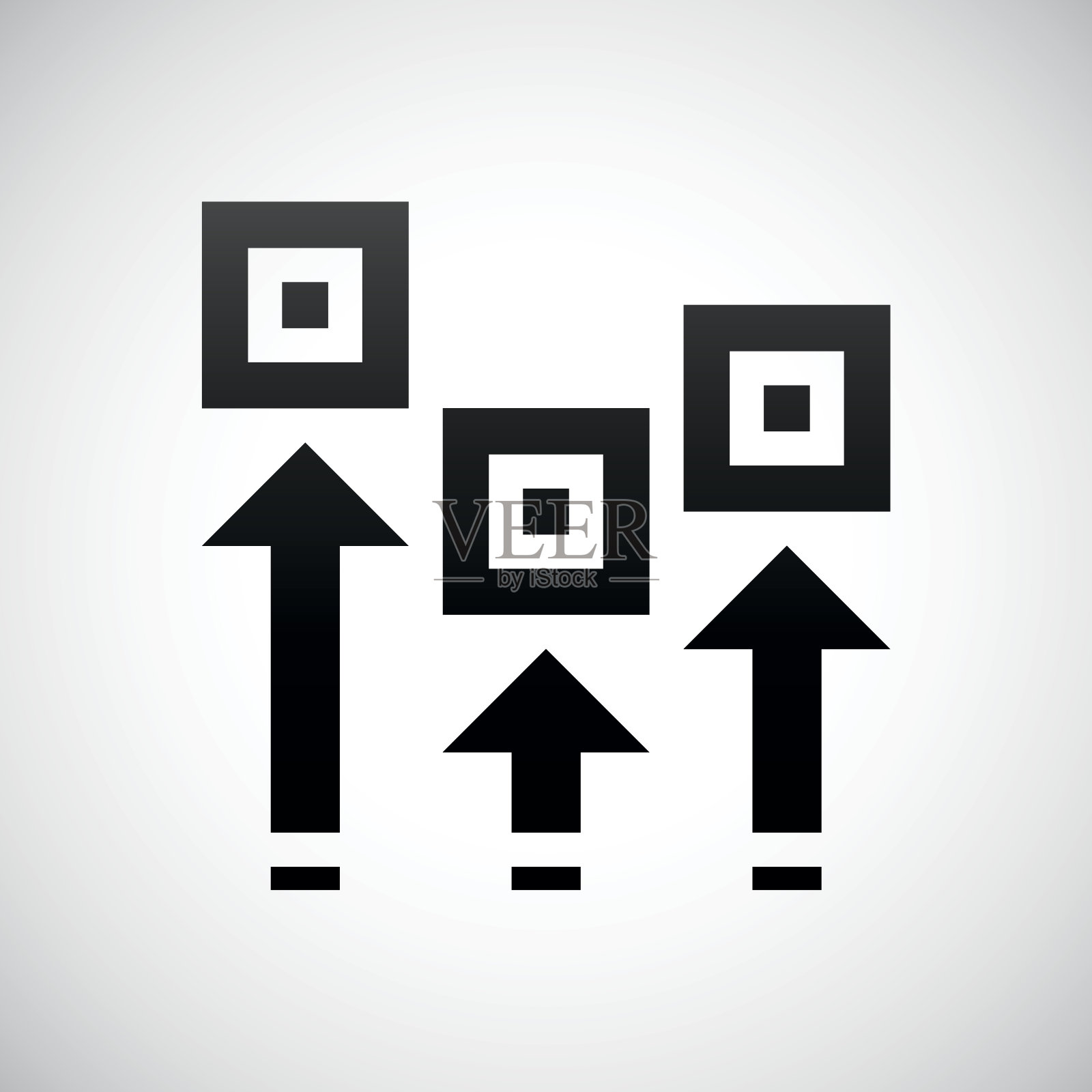 白色背景上的物流图标。-帘系列图标素材