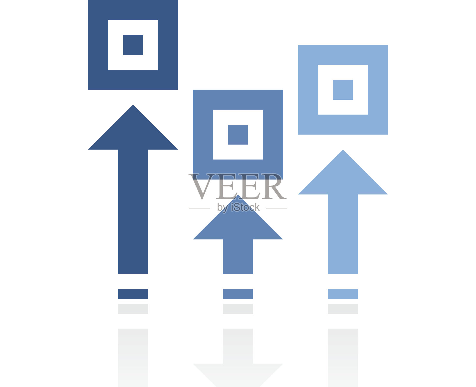 白色背景上的物流图标。——皇家系列图标素材