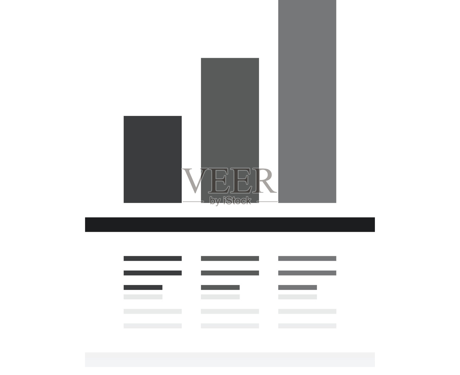 条形图图标上的白色背景。- - - - - - '系列插画图片素材