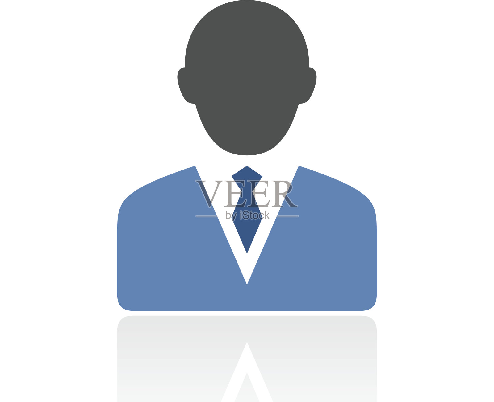 白色背景上的商人图标。——皇家系列设计元素图片