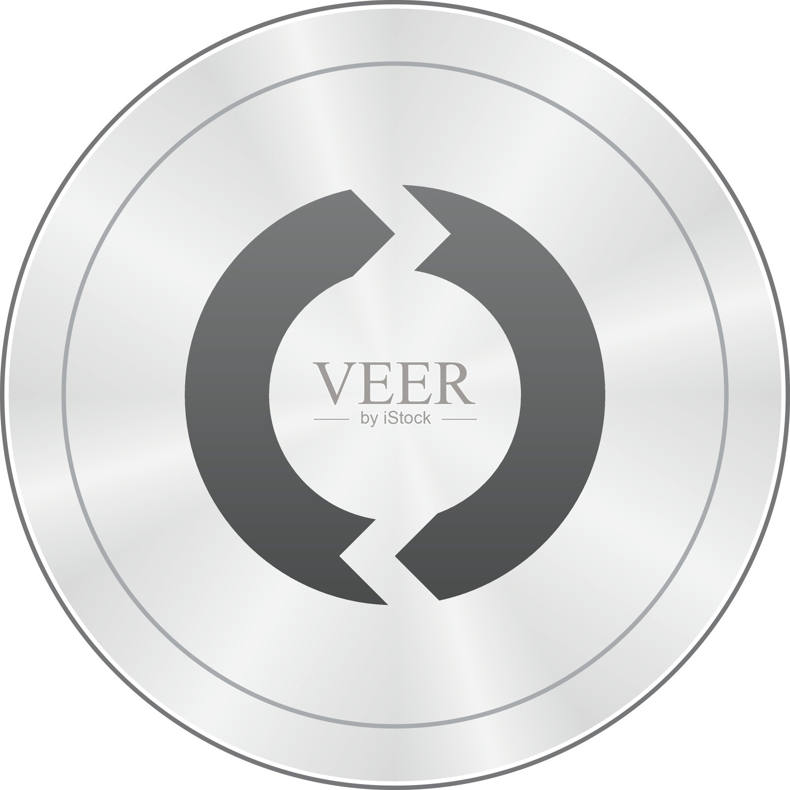 雪佛龙图表图标上的圆形按钮。-夏普系列设计元素图片