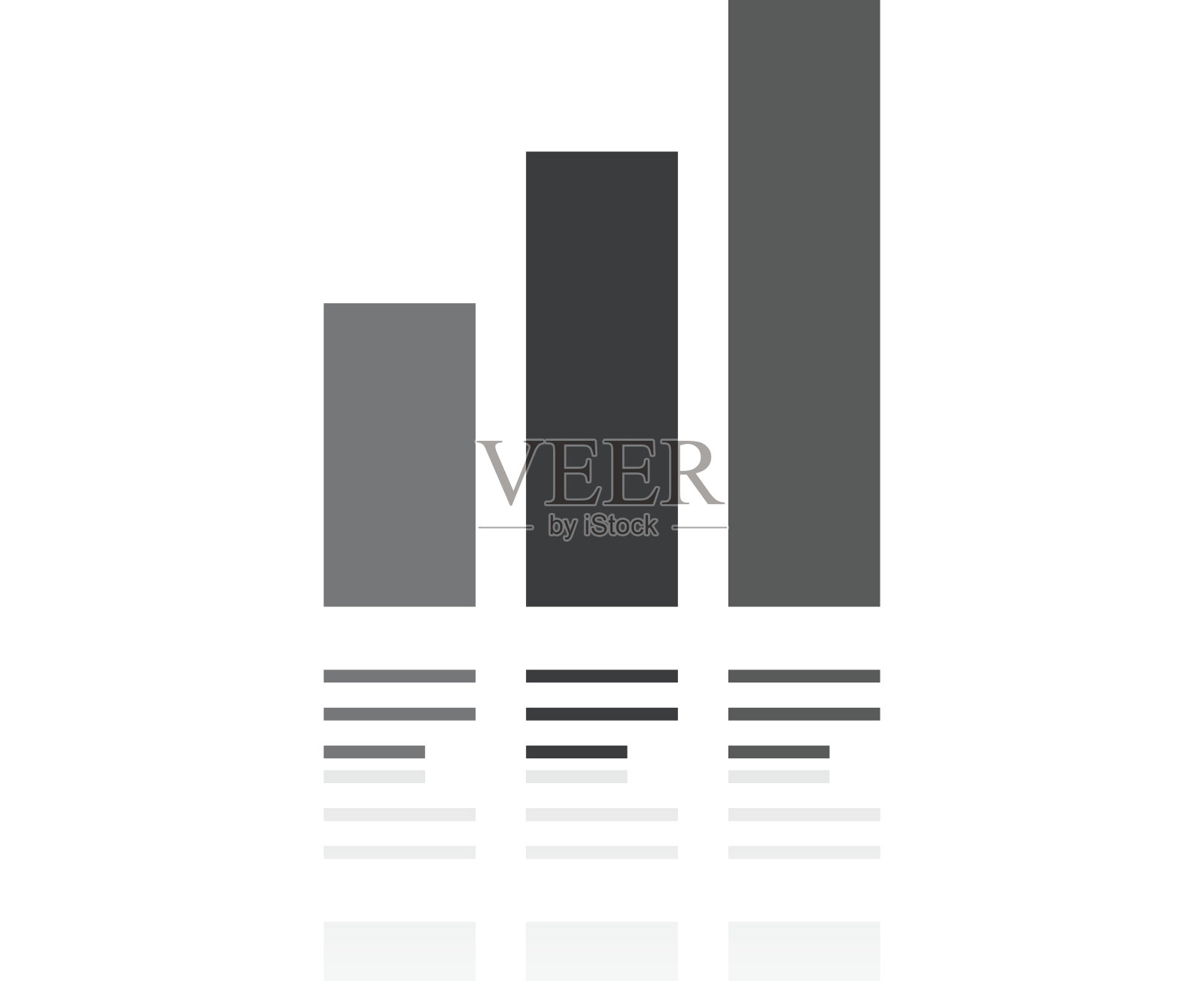 条形图图标上的白色背景。- - - - - - '系列插画图片素材