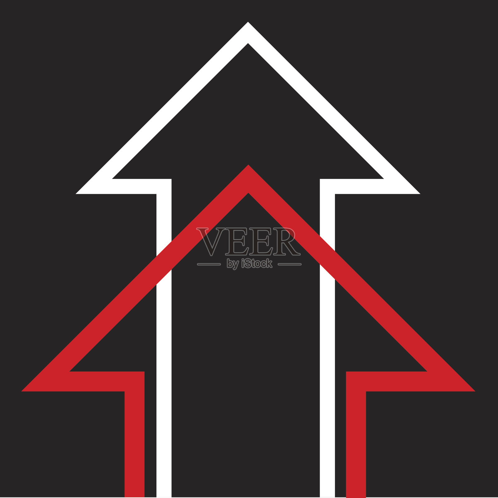 向上箭头图标设计元素图片