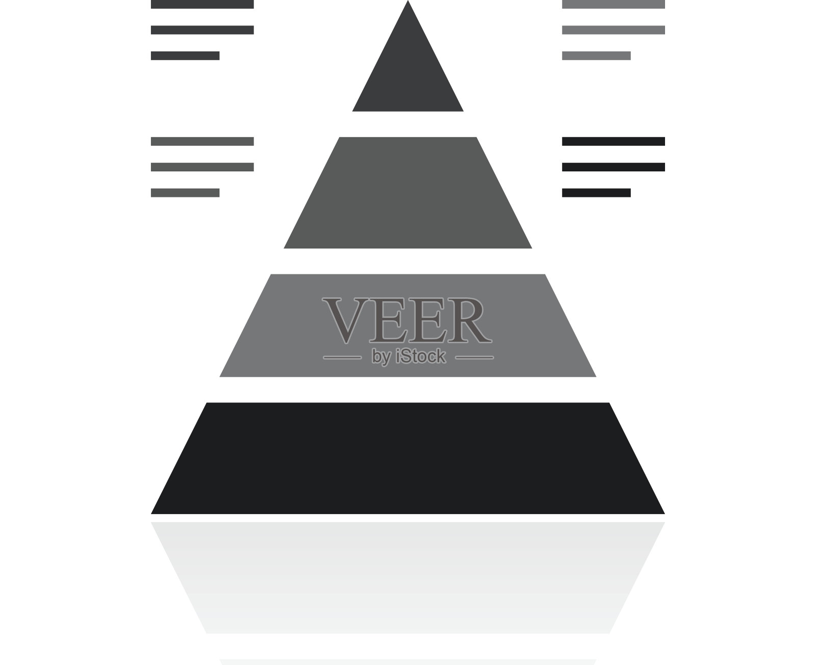 金字塔图标上的白色背景。- - - - - - '系列插画图片素材